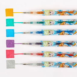 Набор гелевых ручек с блёстками, 6 цветов, Холодное сердце - Disney фото 2