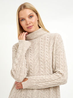 водолазка женская с косами и со спущенной линией плеча - Glenfield фото 6