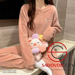 Пижама теплая плюшевая женская