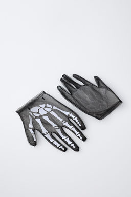 SKELETON FANCY DRESS TULLE GLOVES - Zara фото 2
