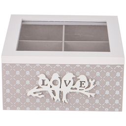 ШКАТУЛКА ДЛЯ ЧАЯ КОЛЛЕКЦИЯ LOVE 18*18,5*9 СМ - Lefard фото 4