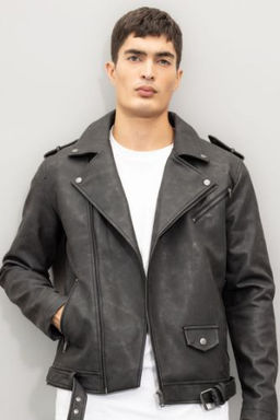 Su Itici Suni Deri Mont Ceket Fermuarl? Cepli Mevsimlik