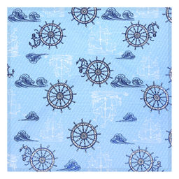 Морское путешествие Салфетки сервировочные, комплект 4шт, 45х45см, плотность 186г/м2, премиум хлопок 100%, Домашняя мода (Россия)