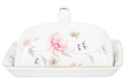 Масленка 16,8*12,5*8,5 см Диана, фарфор, NEW BONE CHINA