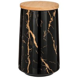 БАНКА ДЛЯ СЫПУЧИХ FANTASY 800МЛ 10,5*17СМ, ЧЕРНАЯ