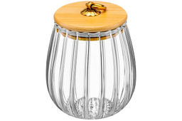 Банка стеклянная 650 мл 10,5*10,5*13 см с деревянной крышкой с силиконовым уплотнителем - Elan gallery фото 11