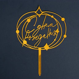 Топпер акрил С днём рождения