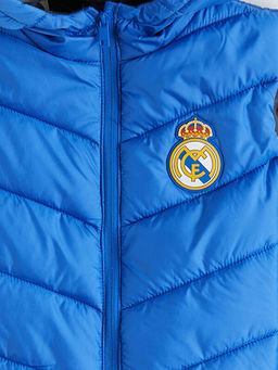 Kap??onlu Real Madrid Bask?l? Erkek ?ocuk ?i?me Yelek