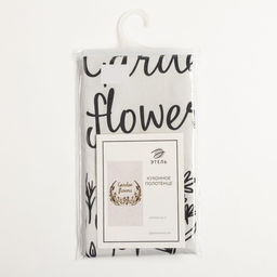 Полотенце Этель Garden flowers 40х73 см, 100% хлопок, саржа 190 г/м2  фото 5