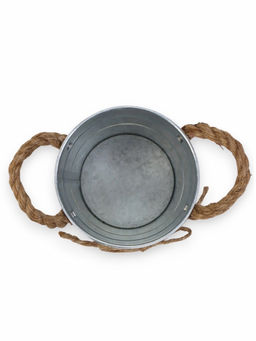 Кашпо Ведёрко Линдберг, 10?10?11 см, серое - Take it easy фото 5