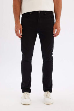 Брюки-чиносы скинни из парусины - Defacto фото 4