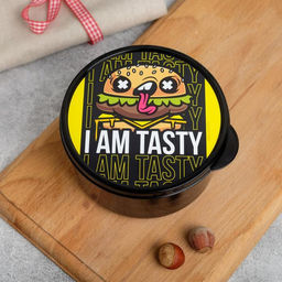 Цена за 2 шт. Ланч - бокс круглый I AM TASTY, 500 мл
