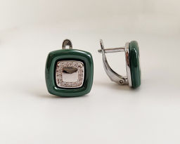 Серьги с керамикой