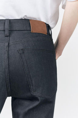 ZW COLLECTION BOOTCUT HIGH-WAIST CROPPED JEANS - Zara фото 4