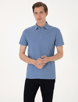 Mavi Slim Fit %100 Pamuk K_vr_lmaz Amerikan Pike Polo Yaka Basic Ti__rt - Pierre cardin фото 8