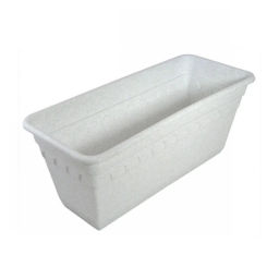 Цена за 2 шт. Ящик для растений "Колывань" 40см с поддоном балконный мрамор С183М