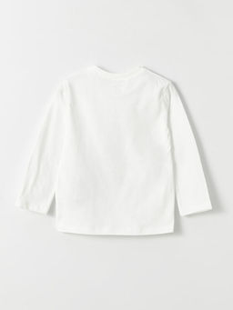 Bisiklet Yaka Uzun Kollu Bask?l? Erkek Bebek Ti??rt 2li - Waikiki фото 3