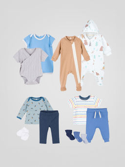 Подарочный набор для мальчика 0-12 мес, 10 предметов