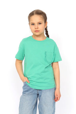CRB wear/ CSKG 63794-37-397 Футболка для девочки,зеленый/Ex.Cherubino