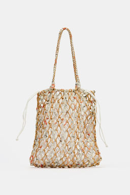 BRAIDED WOVEN HANDBAG - Zara фото 8