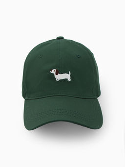 Кепка женская MINAKU «Такса», размер 56-58, тёмно-зелёная, деним