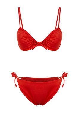 TRENDYOLMILLA Yesil Balkonet Tunelli Brazilian Bikini Tak?m? TBESS22BT0021  фото 27