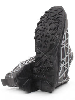 03-33081BK-7 GREY Кроссовки мужские (натуральная кожа (нубук), текстиль)