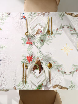 Набор новогодний «Новогоднее чудо»: скатерть 150×220 см ±3 см с ВГМО, салфетка 40×40 см-12 шт., 100% хлопок