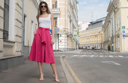 Юбка на запах фуксия - Donna saggia фото 6