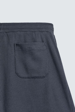 BERMUDA JOGGER ESTRUCTURA WAFFLE / Azul / Acero - Zara фото 10