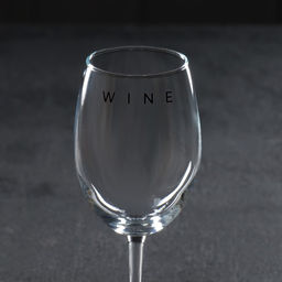 Бокал для вина с надписью Wine, 360 мл
