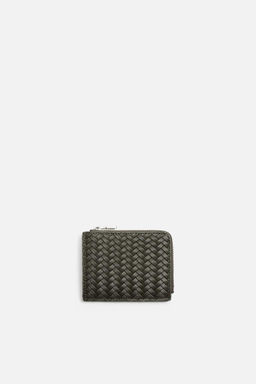 BRAIDED ZIP-UP CARD HOLDER - Zara фото 5
