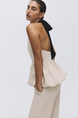 Top burbuja con escote halter - H&m фото 2