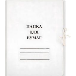 Папка с завязками 380г/м2, мелованная - Attache фото 2