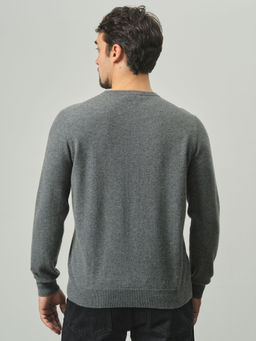 Джемпер из кашемира мужской KM040800-E серый