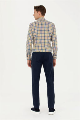 Мужские темно-синие брюки из плотной ткани - U.s. polo assn фото 4