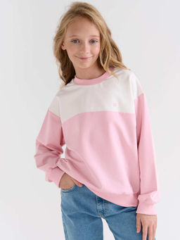 Свитшот облегченный Колор блок Зефир укороченный 7+ - Bungly фото 2