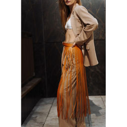 Bonny пояс с бахромой 80 Желтый