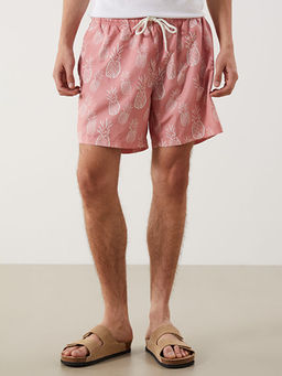 K?sa Boy Desenli Erkek Deniz ?ortu