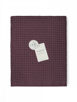 Полотенце для тела 90x150 марсала вафельное полотно