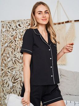 РАСПРОДАЖА Пижама Лолита_О151/черный - Ihomelux фото 15