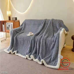 Плед из велсофта в подарочной упаковке