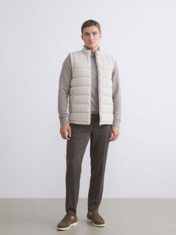 Slim Fit Dik Yaka Erkek ?i?me Yelek