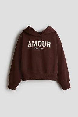 Sudadera oversize con capucha y motivo - H&m фото 3
