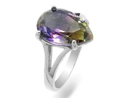 Кольцо из серебра аметрин выращ., Ю-100М45