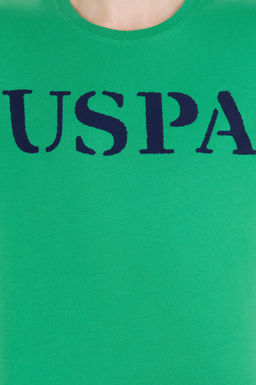 U. S. Polo Assn Мужская зеленая базовая футболка с круглым вырезом - U.s. polo assn фото 6