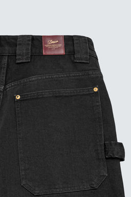 PANTAL?N CARPINTERO WIDE FIT / Negro - Zara фото 10