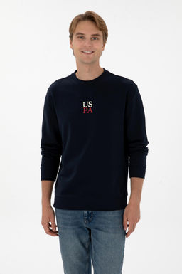 Erkek Lacivert Basic Sweatshirt Sepette S_rpriz _ndirim - U.s. polo assn фото 3