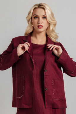 Жакет женский Ж91029/02/Винный