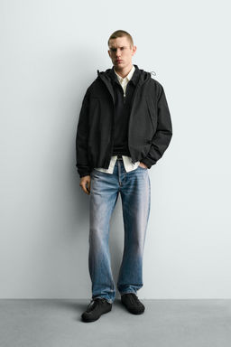 CAZADORA T?CNICA WATER REPELLENT COMBINADO POLAR / Negro